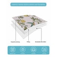thumbnail image 4 of Quilt King Size Bedding Set, Pink Botanical Reversible Summer Quilt 3 Pieces, Spring Floral Summer Lemon Birds Lightweight Bedspreads Coverlets with 2 Pillow Shams for All Seasons, 4 of 5