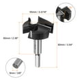 thumbnail image 2 of Uxcell 55mm (2-3/16") Carbide 3 Flutes 4 Spurs Wood Hole Hinge Boring Forstner Drill Bit, 2 of 6