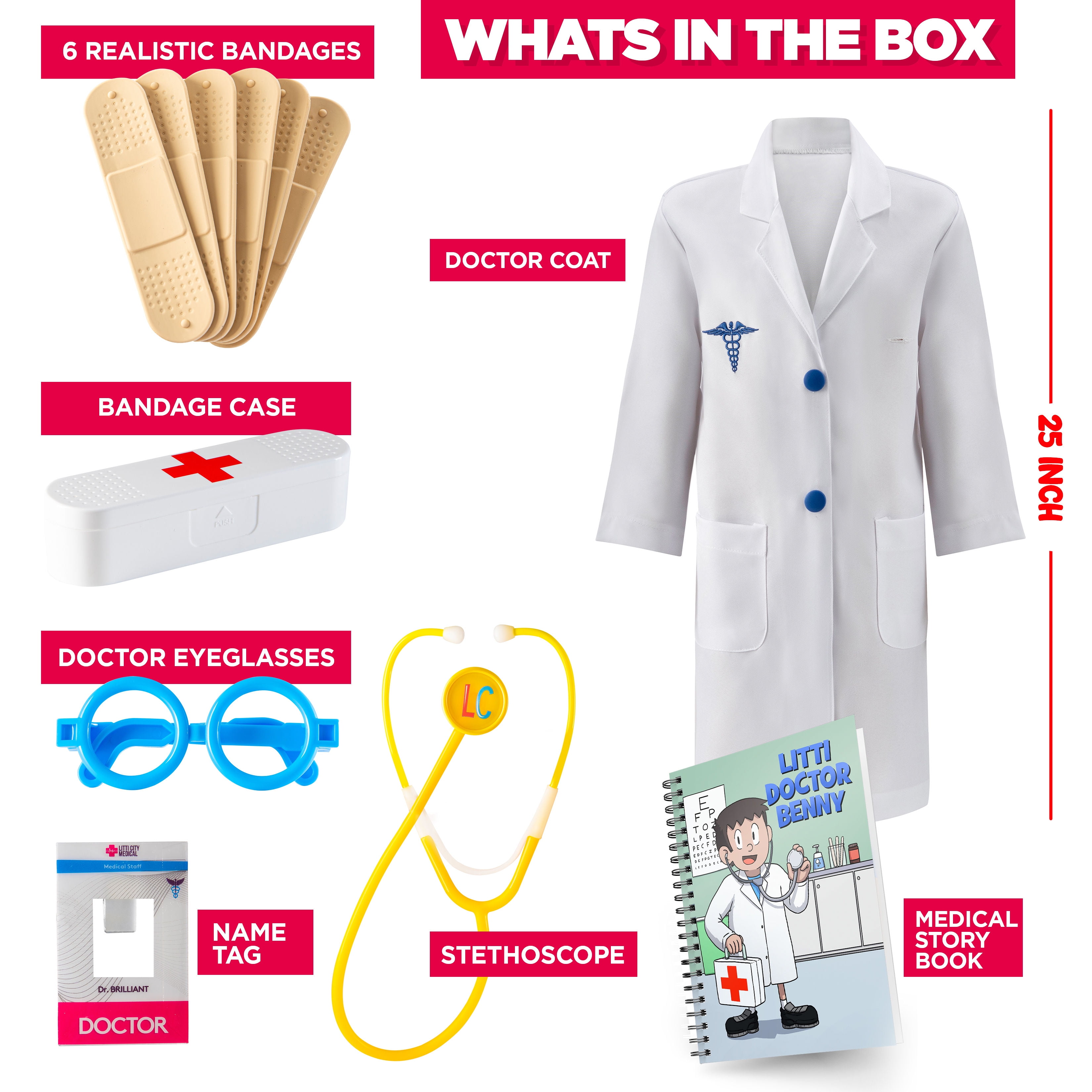 doctor play set with coat
