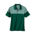 thumbnail image 2 of Adidas - Heathered 3-Stripes Colorblocked Polo - A213 - Collegiate Green - Size: S, 2 of 3