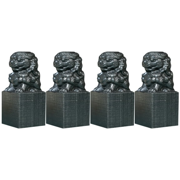 DINHEAROM Lion Guard Figurines Chinese Cultural Products 4Pcs 2.6x1.2x1.2in