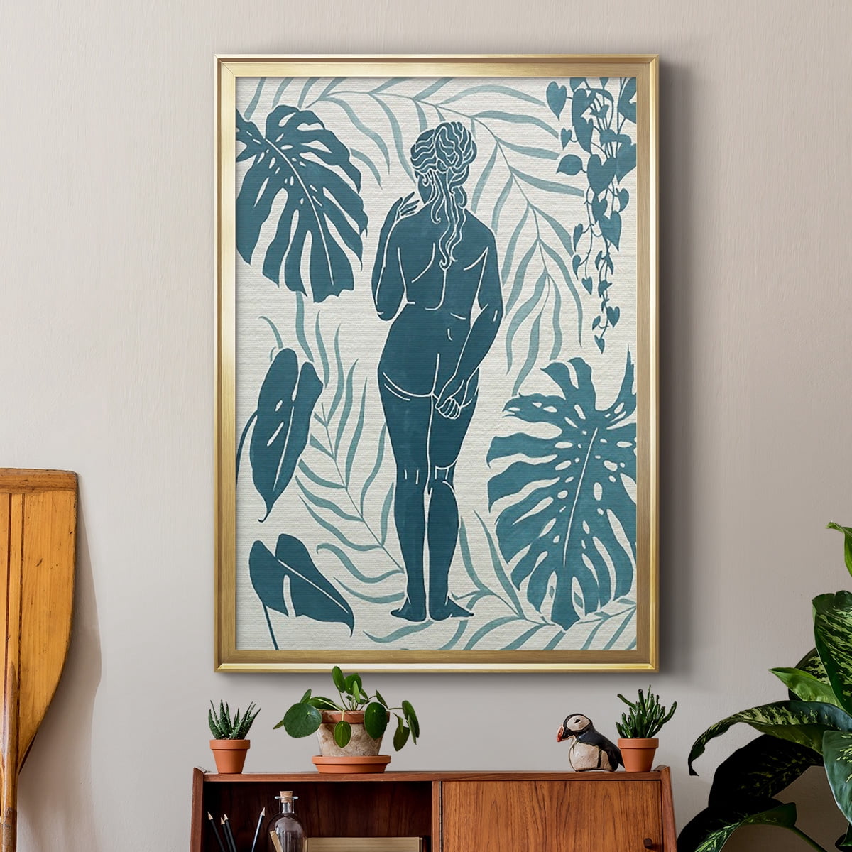 Moon Gazer III Premium Framed Print, in Gold, Black, or Silver - Ready to Hang