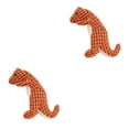 thumbnail image 4 of Juguete Molar Dinosaurio Artificial Reutilizable Methold Hueso Teddy Ejercicio Perro Naranja 2piezas, 4 of 6
