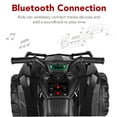 thumbnail image 4 of Best Choice Products 12V Kids Ride-On ATV Quad w/ Bluetooth, 2.4mph Max, Treaded Tires, LED Lights, Radio - Black, 4 of 8