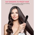 thumbnail image 4 of 2025 New Cordless Women's Hair Straightener Brush, Millions Negative Ion Electric Hair Straightening Brush, Fast Heating, USB Charging, Display Temperature (White), 4 of 7