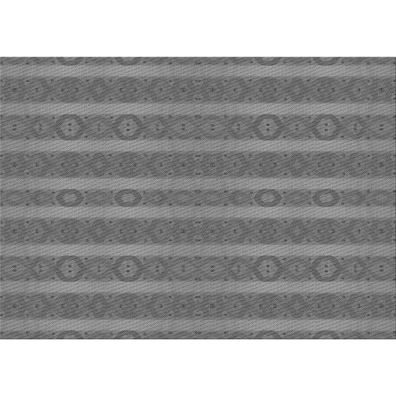 Ahgly Company Machine Washable Indoor Rectangle Transitional Carbon Gray Area Rugs, 6' x 9'