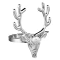 thumbnail image 3 of 4Pcs Christmas Deer Head Design Napkin Rings Alloy Napkin Holder Party Decor, 3 of 6