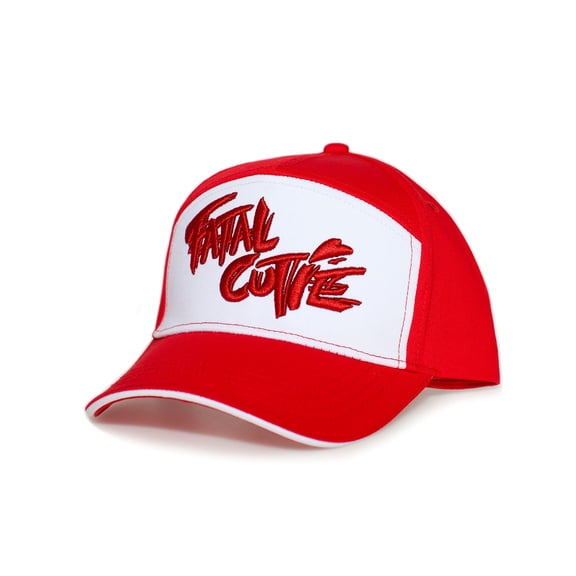 Fatal Cutie Embroidered Cap – Adult Red/White Hat