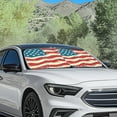 thumbnail image 5 of Jeiento Featured Flag Sunshade Visor Windshield Sunshade Car Front Sunshade Blocks Sun Visor Easy to Install Sun Shade for UV Protection Removable Automotive Accessories, 5 of 7