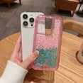 thumbnail image 6 of Case Compatible for iPhone 15 Plus, Bling Sparkly Two-color Glitter Drip Luxury Shiny Sparker Shell, Protective 3 Layer Hybrid Anti-Slick Slim Soft Shockproof Anti-fall Cover,D, 6 of 14