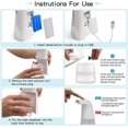 thumbnail image 2 of Dispensador automático de jabón de espuma, dispensador de jabón líquido, utiliza baterías o conector USB, 250ml, con sensor infrarrojo, para la oficina escolar de baño de cocina Feliz Sencillez, 2 of 3