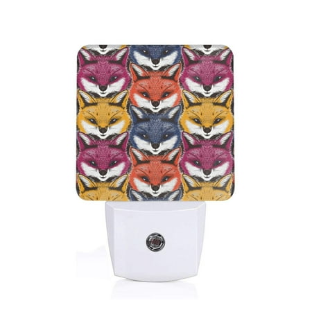

Naloa Fox Face Night Lights Plug into Wall Dusk to Dawn Sensor Warm White Led Night Light 0.5W Nightlight suit for Adults Bedroom Bathroom Hallway Kitchen
