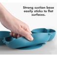 thumbnail image 2 of Baby Plates with Suction Divided, Baby Spoon Fork Set for Toddlers, Silicone Plates for Kids with Suction Baby Dishes Kids Plates and Utensils-Crab Blue, 2 of 5
