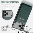 thumbnail image 5 of Compatible with Magsafe Magnetic 2 in 1 Detachable Wallet Case with Card Holder for iPhone 17 Pro Max, for Women Men, PU Leather Flip Kickstand Credit Slots for iPhone 17 Pro Max, Green, 5 of 12