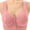 Pink, variant on Daisy Bras for Older Women Front Closure Comfy Convenient Push up No Underwire Senior Bralettes Thin Breathable Full Coverage Soft Snap Closing Lace Bras Pink 38.00