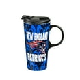thumbnail image 2 of New England Patriots 17oz. Justin Patten Logo Travel Latte Mug, 2 of 3