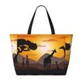 thumbnail image 2 of Balery Giraffes Of The African Savannah Beach Travel Bag - Water-Resistant, Large Capacity Lightweight Tote with 7 Pockets for Women and Men - Perfect for Beach, Pool, Gym, and Travel, 2 of 7