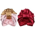thumbnail image 1 of 2 Bonnet de Couchage Turban Élastique Large Bande Bonnet de Satin pour Femme, 1 of 6
