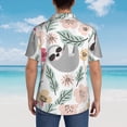 thumbnail image 3 of Lsque Cute Cartoon Sloth pattern Hawaiian Shirt for Men, Unisex Summer Beach Casual Short Sleeve Button Down Shirts-X-Large, 3 of 9