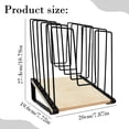 thumbnail image 2 of WUYVCG Under $5 Inclined File Storage Rack Segmented Vertical Slot File Storage Rack Metal File Classification Rack with Suitable for And Desktop File Storage Units, 2 of 7