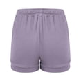 thumbnail image 6 of Women's High Waisted Gauze Cotton Shorts Linen-Like Breathable Drawstring Summer Beach Shorts with Pockets, 6 of 7