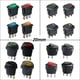 thumbnail image 2 of Interruptor basculante redondo mini de φ20 mm, 220 V, 16 A, LED, 12 V, 20 A CC, IP65, iluminado, botón pulsador para barco, interruptor de encendido y apagado, 2 of 5