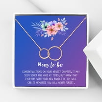 Mom to Be Mother's Day Gift, New Mom Mother's Day Gift, Gift for New Mom, New Mom Gift Box, New Mom Gift for Her, Gifts for New Mom, Congratulations Gift [Rose Gold Infinity Ring,Blue-Purple Gradient]