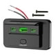 thumbnail image 2 of Cargador USB para coche, panel de interruptores para RV, panel de tomas de corriente para cargador, toma USB para RV, carga rápida Luz verde, 2 of 7