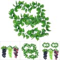 thumbnail image 2 of Coofit 2PCS Artificial Vines Decorative Hanging Plant Leaves Artificial Grape Leaves, 2 of 10
