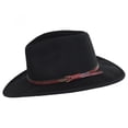 thumbnail image 2 of Bozeman Crushable Wool Felt Outback Hat - L - Black, 2 of 4