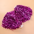 thumbnail image 3 of 1 par de anillos de plástico 50g Cheering Squad Spirited Fun Cheerleading Kit Cheer Poms para la competencia de High School secundaria y secundaria de los niños Animando eventos deportivos (Rosy), 3 of 5