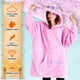 thumbnail image 3 of Sudadera con capucha Disney Stitch para mujer, forro polar cálido, rosa, 3 of 6