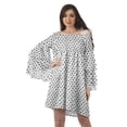 thumbnail image 1 of Moomaya Robe d'Été Dénudée pour Femmes, Robe de Plage en Coton avec Manches Cloche - S, 1 of 5