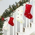 1 PCS Christmas Decoration Knitted Christmas Stocking Christmas