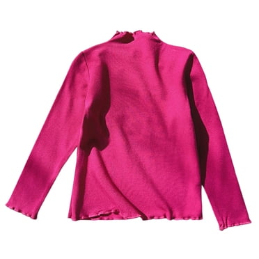 REDARER Girls Ruffled Stretch Long Sleeve Top Solid Color Blouse Cute Layering Shirt for Autumn Winter Season,Kids Clothing,Size:4-5 Years