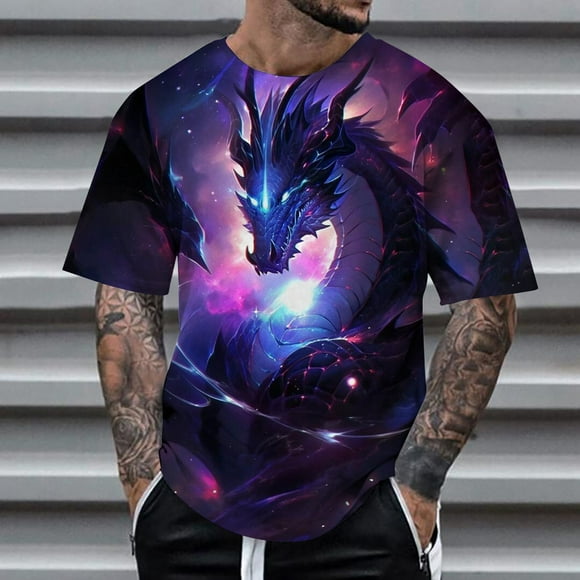 Men's T Shirt Summer Short Sleeve T Shirt Top Animal Themed Shirt Graphic Shirt Mens Socks No Show Men T Shirts Graphic Design Mens Large Tall Shirts Mens Novelty T Shirts Mens T Shirt Packs Bulk of T