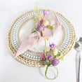 thumbnail image 6 of FURNIX Easter Napkin Ring Set Of 10,Easter Egg Floral Leaf Rustic Colorful Napkin Ring Holder Farmhouse Spring Table Decorations For Family Dining Banquet Wedding Holiday Table Décor, 6 of 9