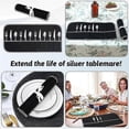 thumbnail image 4 of Silver Storage Bags Silver Storage Cloth Felt Flatware Organizer Anti Tarnish Silver Protector Bags 4pcs, 4 of 5