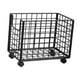 thumbnail image 2 of Cesto para la ropa sucia con ruedas, cesta de almacenamiento multifuncional de alambre de hierro Negro, 2 of 9