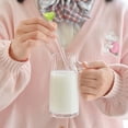 thumbnail image 3 of 2 Pcs Glass Swizzle Sticks with Love Heart Head Reusable Coffee Stirring Stick Milk Espresso Stirrers for Party Cafe Bar Home Decorationstyle:style3;, 3 of 6