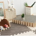 thumbnail image 5 of Wood Grain Puzzle Floor Foam Carpet Bedroom Splicing Mat  Baby Play Mat Interlocking Exercise Tiles30*30cm, 5 of 9
