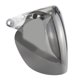 thumbnail image 1 of Visera protectora Bubble 3 Snap para cascos de motocicleta abiertos Visera para casco Protector facial Gris oscuro, 1 of 9