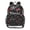 Leopard Star Cherry, variant on Large Clear PVC Backpack Heavy Duty See Through Backpack for Adults Work Travel, Leopard Bats Printed 12L