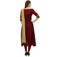thumbnail image 5 of Atasi Women's Party Wear Maroon Ethnic Straight Salwar Suit Set With Dupatta-18, 5 of 7