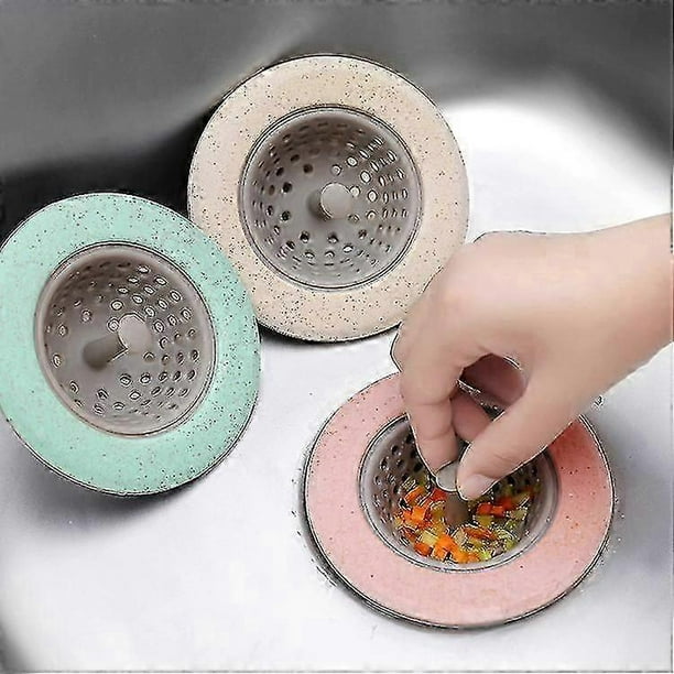 Strainer Drain Stopper Strainer Basket Bathroom Drain Strainer Drain Strainer Stopper Kitchen Sink Stopper (4 Pieces)