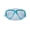 White/Aqua, variant on Hawaii-Divers Mask Orca Jr White Tempered Glass Lens - White Sky