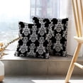 thumbnail image 6 of LALILO Throw Pillow Covers Antique Damask Black And White Floral Cushion Cover 18" x 18", 2 Pack, 6 of 6