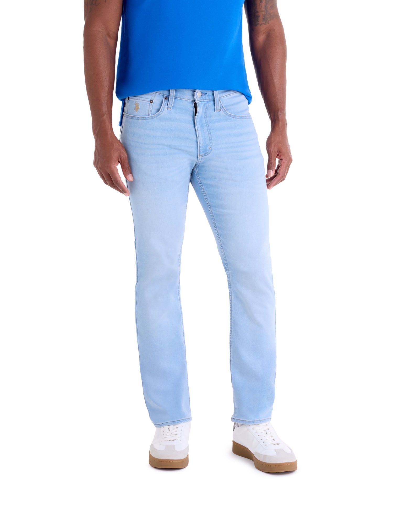 U.S. Polo Assn. Men's Slim Straight Knit Denim Jean