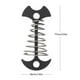 thumbnail image 3 of Fishbone Nail Rope Hebilla Camping Ground Portable Spring Hook Wind Black JShteea El nuevo, 3 of 3