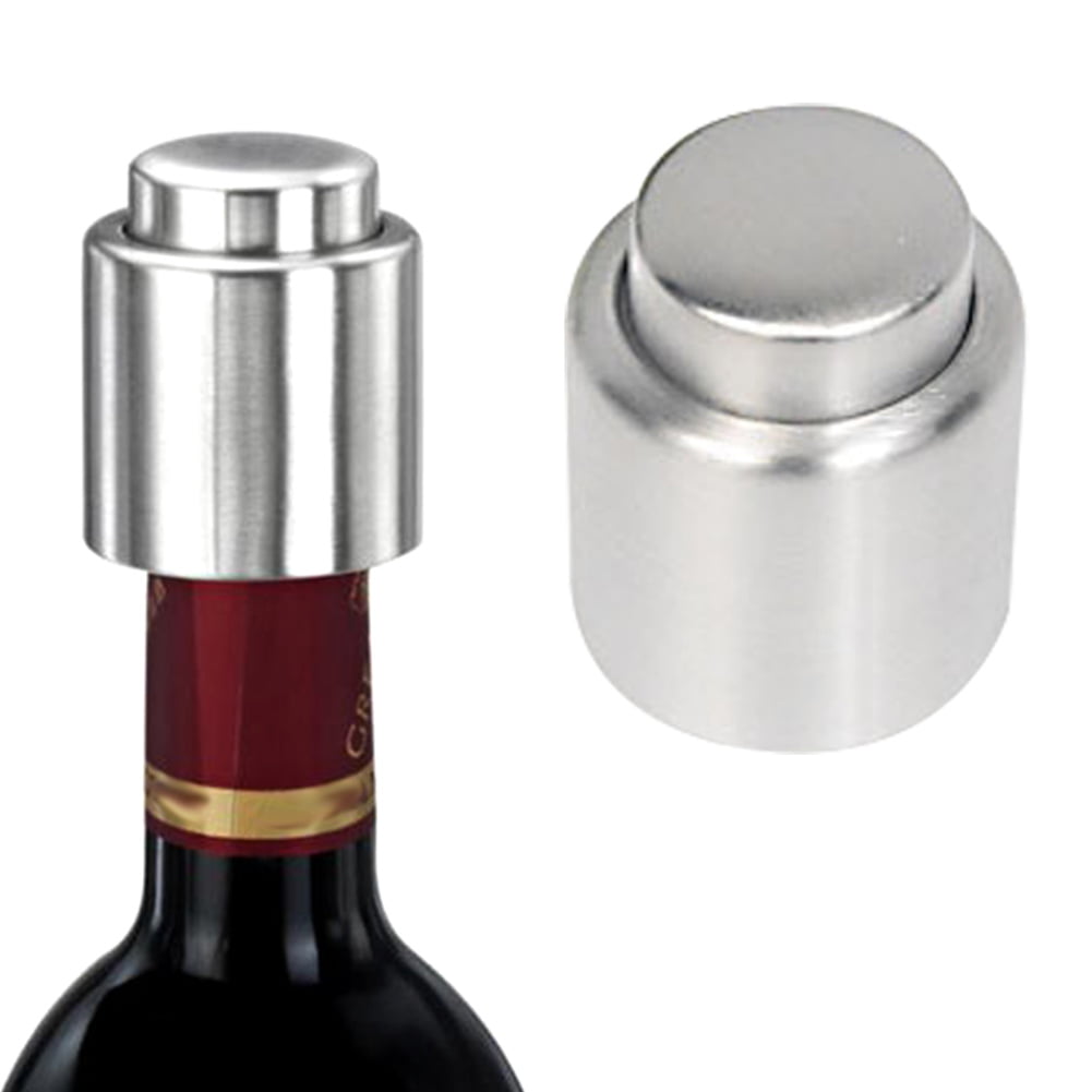New Handy Stainless Steel Vacuum Wine Bottle Stopper Plug Bottle Cap Pump Sealer 
